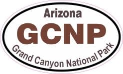 5in x 3in Oval Grand Canyon National Park Sticker