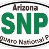Cactus Oval Saguaro National Park Sticker