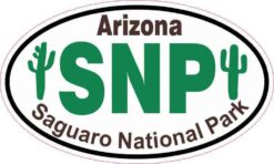 Cactus Oval Saguaro National Park Sticker
