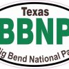 Oval Big Bend National Park Sticker
