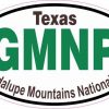 Oval Guadalupe Mountains National Park Sticker