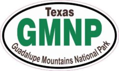Oval Guadalupe Mountains National Park Sticker