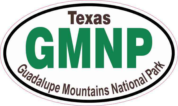Oval Guadalupe Mountains National Park Sticker