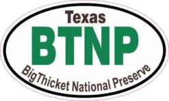 Oval Big Thicket National Preserve Sticker