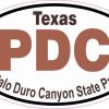 Oval Palo Duro Canyon State Park Sticker