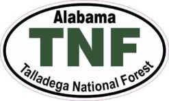 Oval Talladega National Forest Sticker