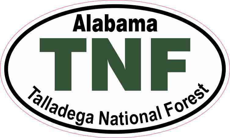 Oval Talladega National Forest Sticker