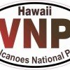Oval Volcanoes National Park Sticker