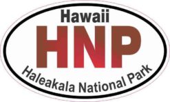 Oval Haleakala National Park Sticker