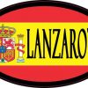 Flag Oval Lanzarote Sticker