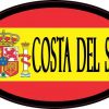 Flag Oval Costa Del Sol Sticker