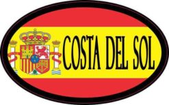 Flag Oval Costa Del Sol Sticker