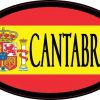 Flag Oval Cantabria Sticker