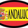Flag Oval Andalucia Sticker