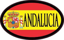 Flag Oval Andalucia Sticker