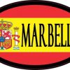 Flag Oval Marbella Sticker