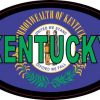 Flag Oval Kentucky Sticker