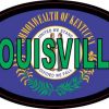 Flag Oval Louisville Sticker