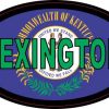 Flag Oval Lexington Sticker