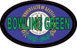 Flag Oval Bowling Green Sticker
