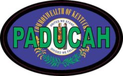 Flag Oval Paducah Sticker