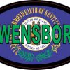 Flag Oval Owensboro Sticker
