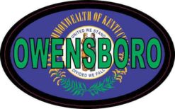 Flag Oval Owensboro Sticker