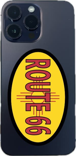 4in x 2.5in Oval New Mexico Flag Route 66 Sticker - Image 5