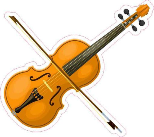 Die Cut Violin Sticker