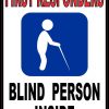 Blind Person Inside Magnet