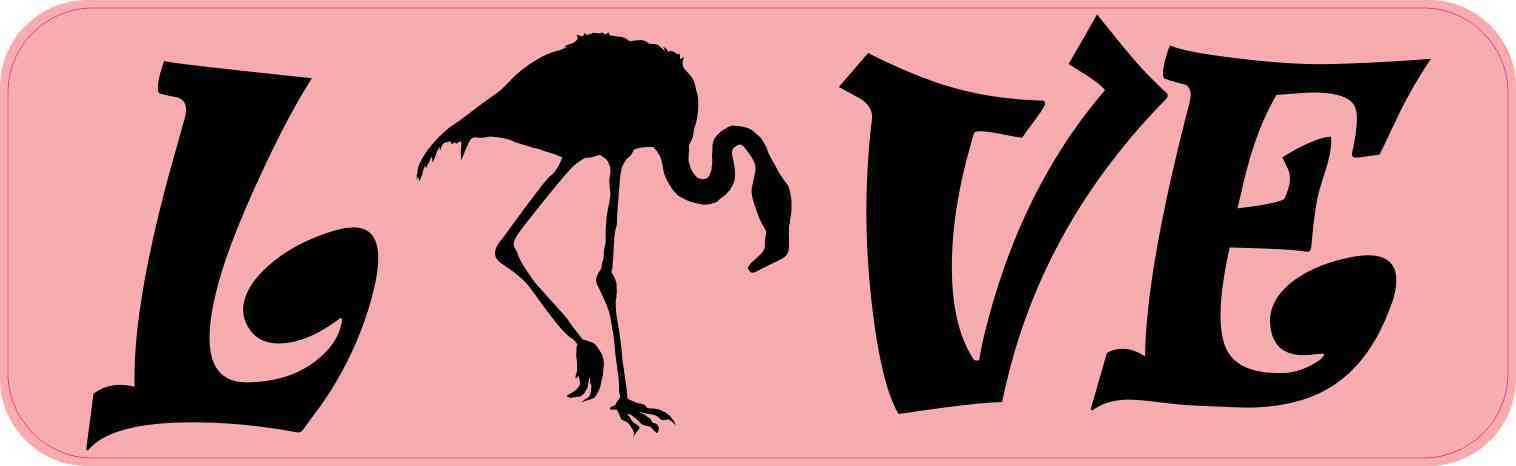Love Flamingo Magnet