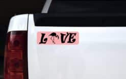 10in x 3in Love Flamingo Magnet