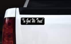 10in x 3in In God We Trust Bumper Sticker