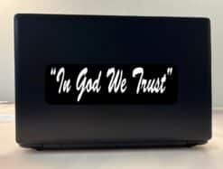 10in x 3in In God We Trust Bumper Sticker
