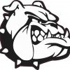 Black and White Bulldog Sticker