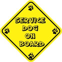 Service Dog on Board Magnet