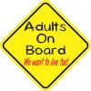 Adults On Board Magnet