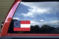 Alternative view of 8in x 5in First National Flag Sticker