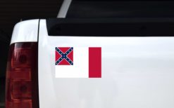 Alternative view of 8in x 5.3in Third National Flag Magnet