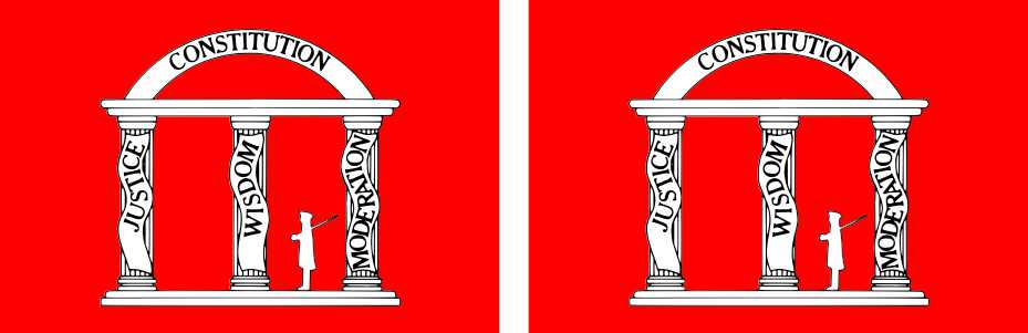 1861 Georgia State Flag Magnets