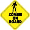 Zombie On Board Sticker
