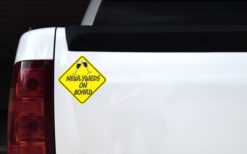 Alternative view of 6in x 6in Newlyweds On Board Sticker