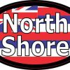 Oval Hawaii Flag North Shore Sticker