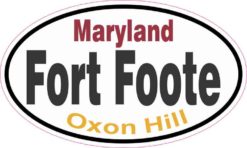 Oval Fort Foote Sticker