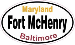 Oval Fort McHenry Sticker