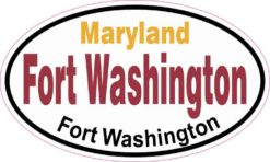 Oval Fort Washington Sticker