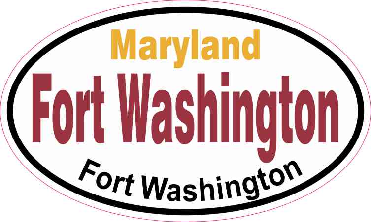 Oval Fort Washington Sticker