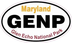 Oval Glen Echo National Park Sticker