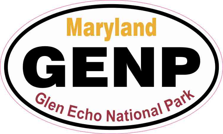 Oval Glen Echo National Park Sticker