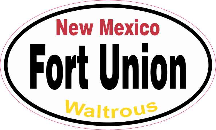 Oval Fort Union Sticker